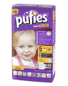 Подгузники Pufies Baby Art&Dry Junior 52 шт. (11-20 кг)